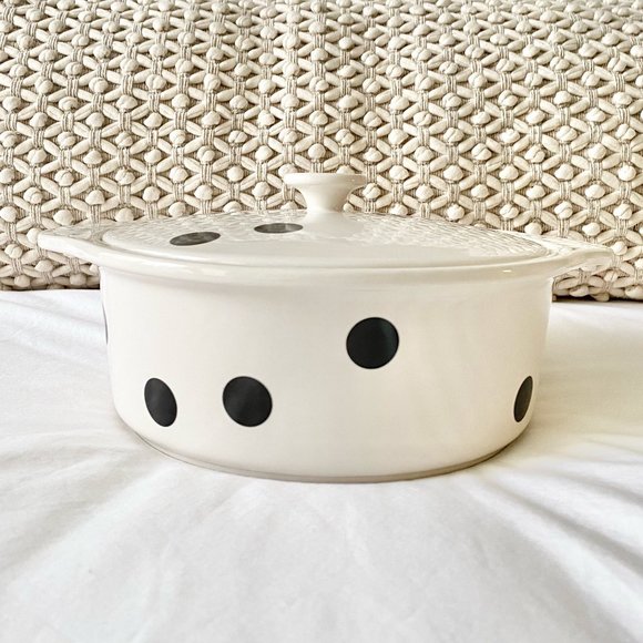 Kate Spade Deco Dot Covered Casserole Dish - Picture 1 of 4